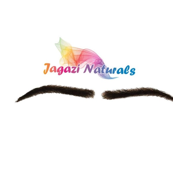 Perruques sourcils de théâtre. Sourcils. Idéal pour la chute des cheveux, le maquillage de théâtre ou de cinéma. Taillez en fonction. Une paire faite de mèches de cheveux. Options de couleur