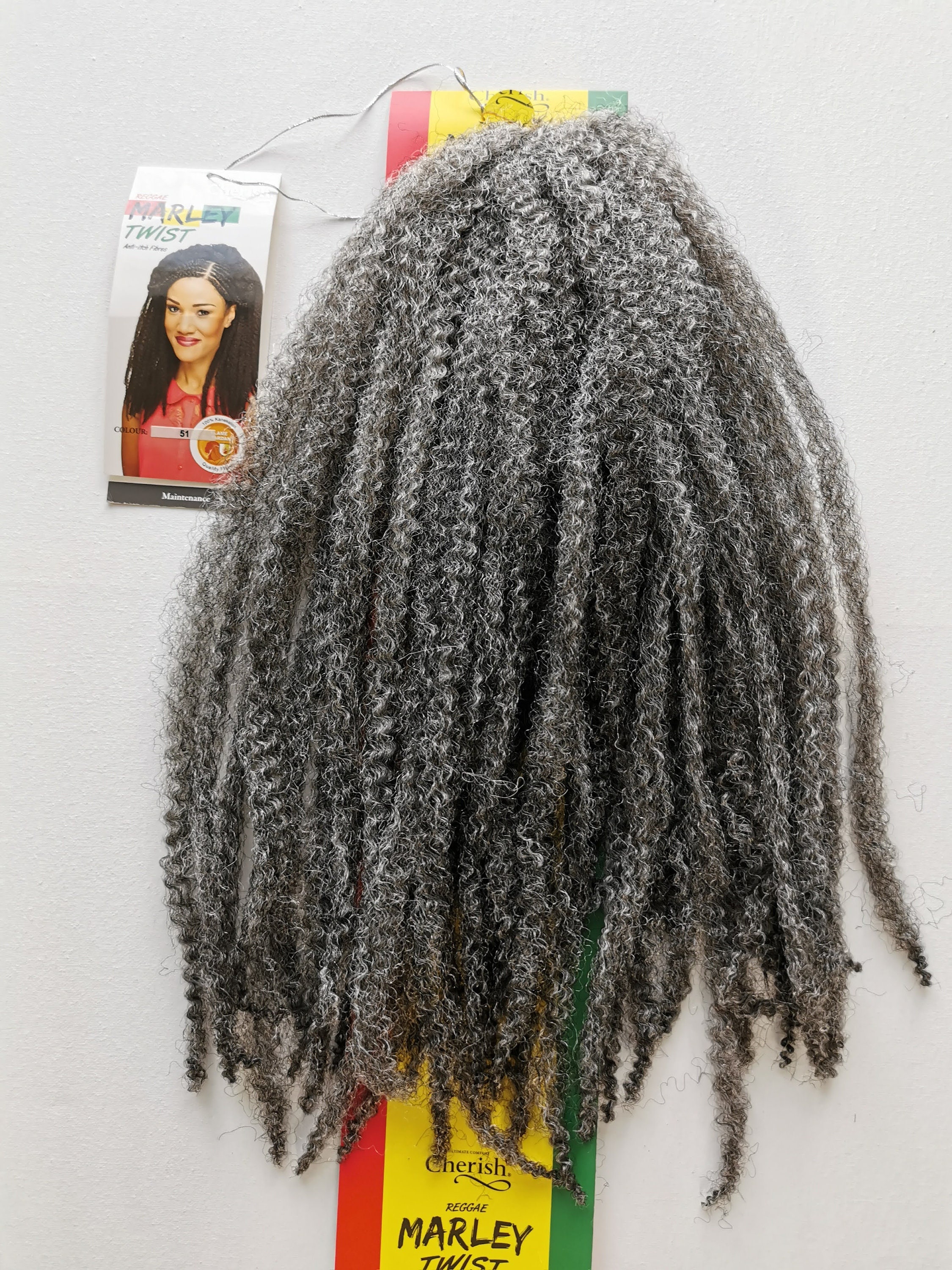 Free Shipping: Silver Grey Cherish Marley Braid. Afro Kinky Bulk