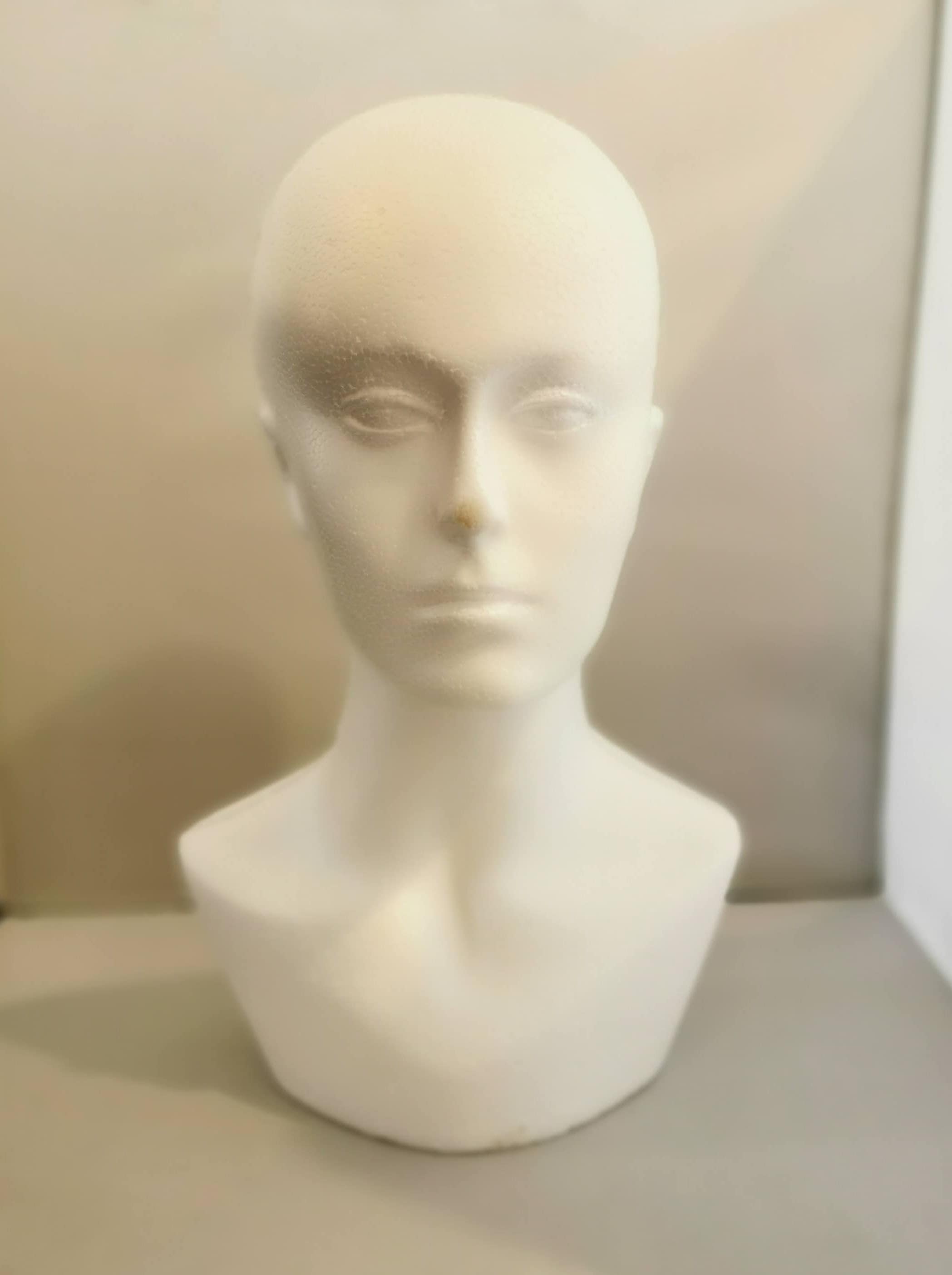 Model. Poly Head. Styrofoam Mannequin Head Display Stand. Hat Etsy UK