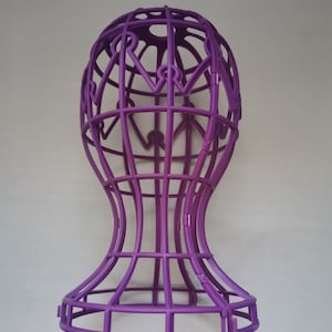 1 supporto per espositore per cappelli trasportatore di parrucche pieghevole, manichino, porta-fazzoletto da testa. Cappello, occhiali, parrucca