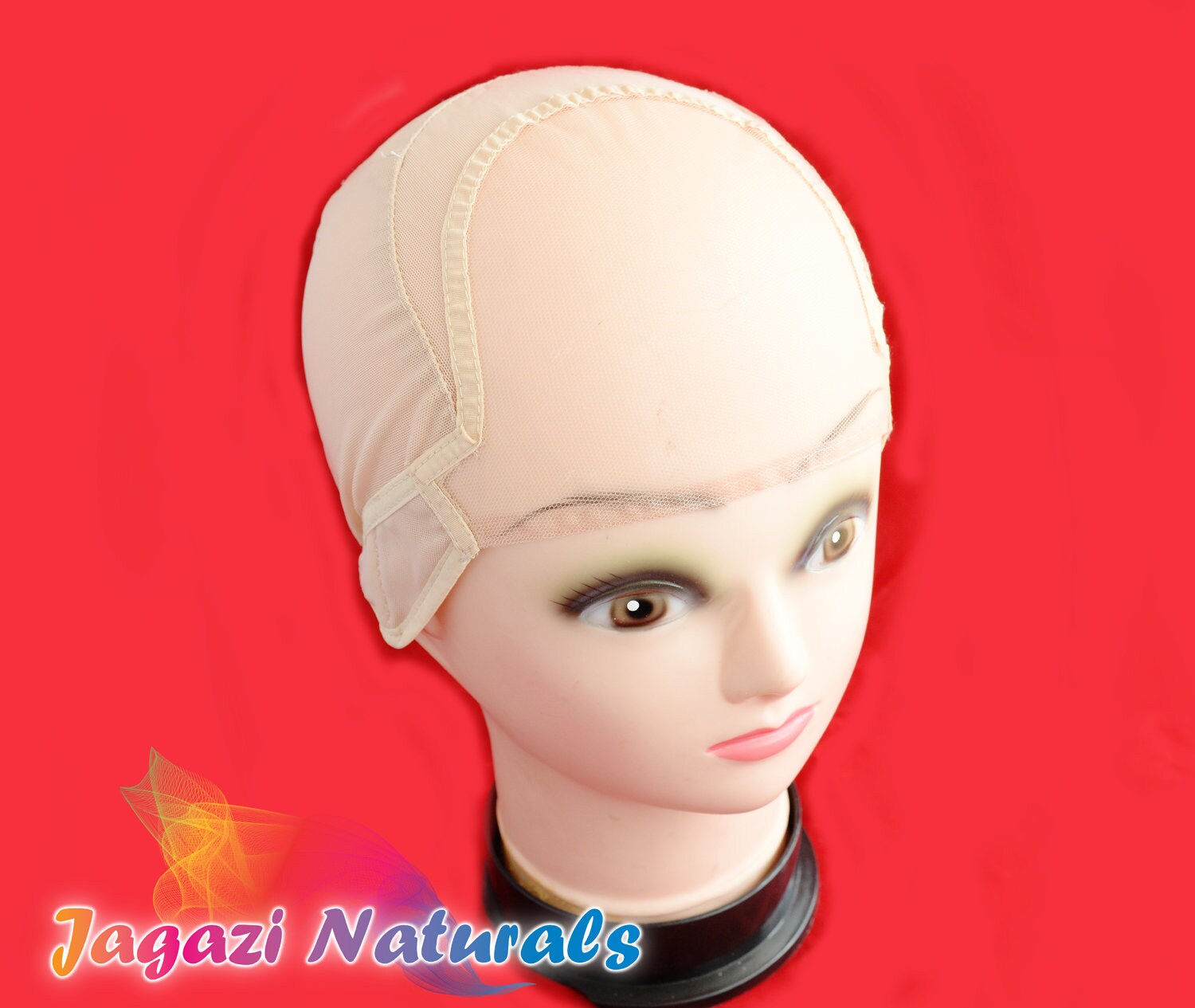 Black Wig Cap. Adjustable Strap & Comb. S, M, L, XL. Wig Making