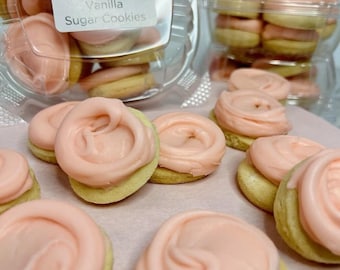 Mini Vanilla Frosted Sugar Cookies