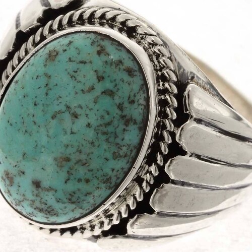 Malachite Big Boy Mens Ring Navajo Silver Any Size - Etsy