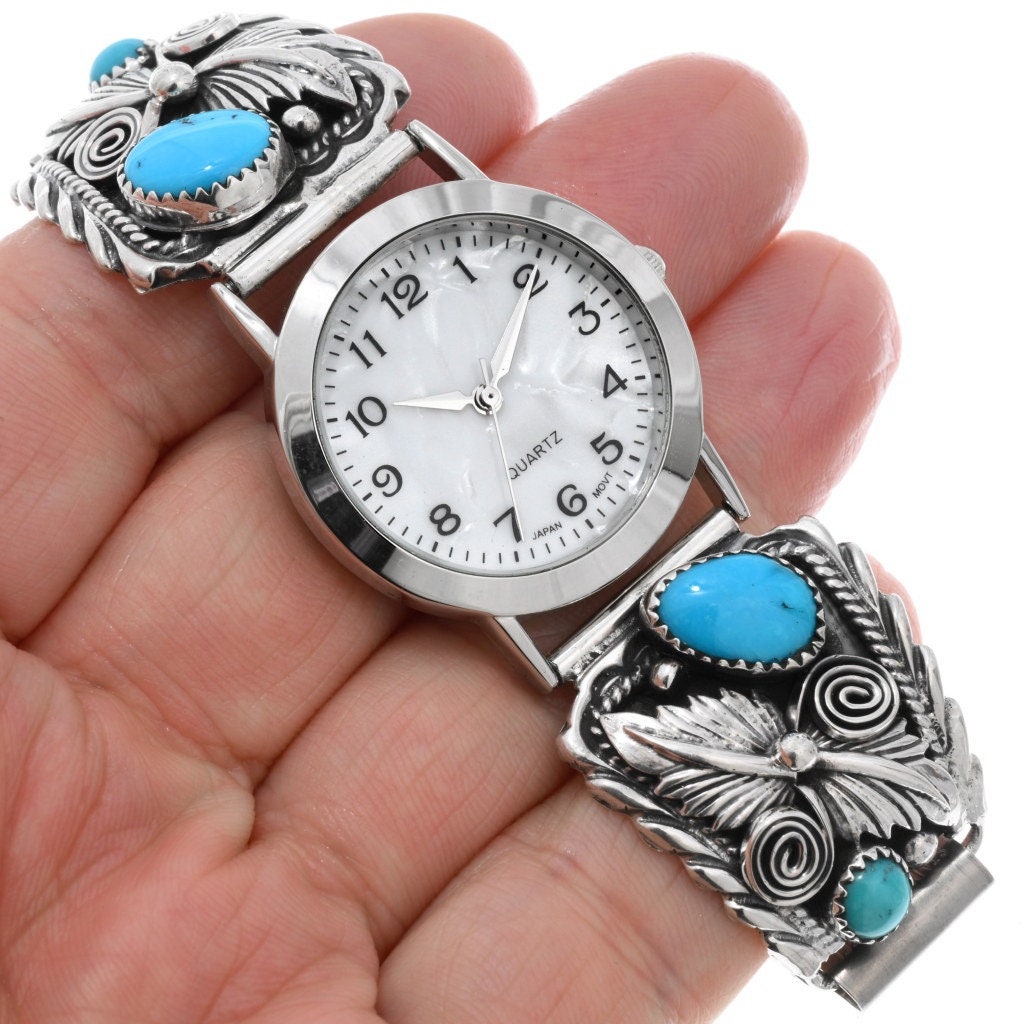 Turquoise jewelry mens best sale watches