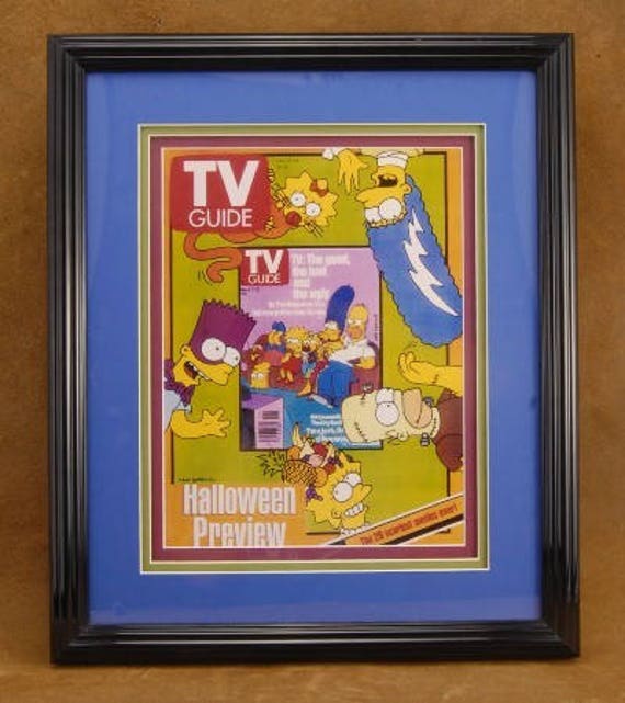 The Simpsons Tv Guide Framed Enlargement 1998