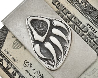 Navajo Crafted Money Clip Money Holder Bear Paw Native American Dollar Holder 