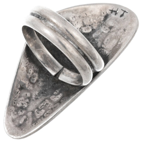Vintage Hopi Overlaid Sterling Kachina Ring Kokop… - image 3