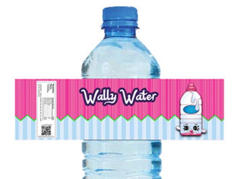 Shopkins Themed Water Bottle Labels Four Unique Shopkins - Etsy