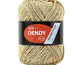 DENDY - Korean Best Summer Making Bag & Clutch, Hat Yarn 100 Percent Polypropylene