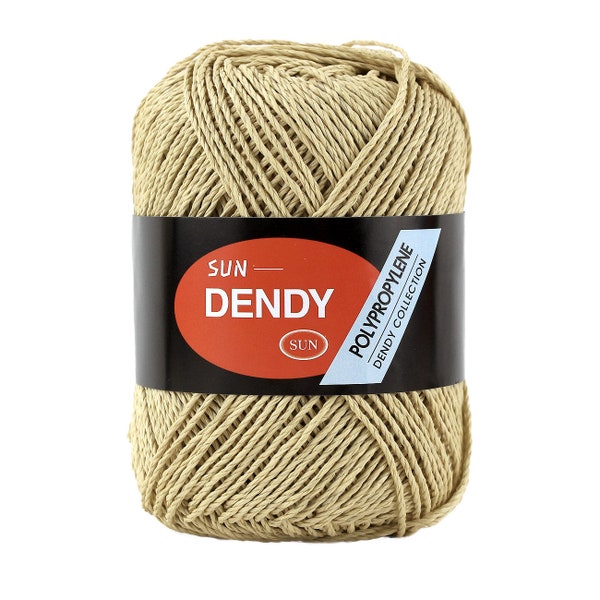 DENDY - Korean Best Summer Making Bag & Clutch, Hat Yarn 100 Percent Polypropylene