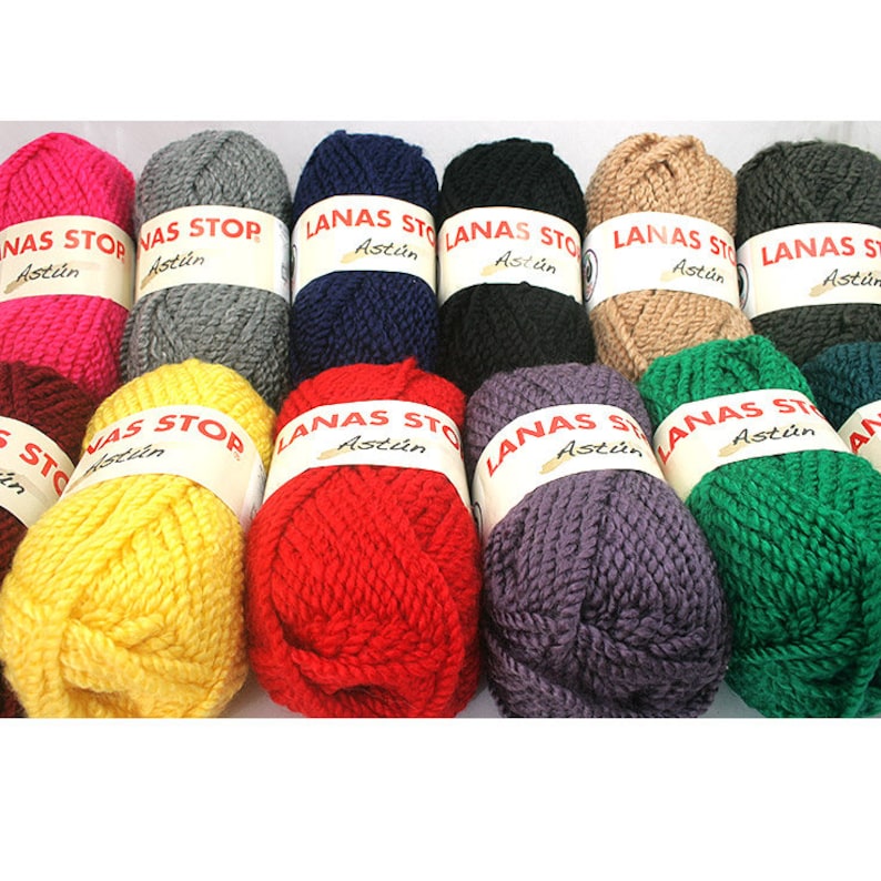 Astún by Lanas Stop Super Bulky Yarn 55percent Acrylic Etsy
