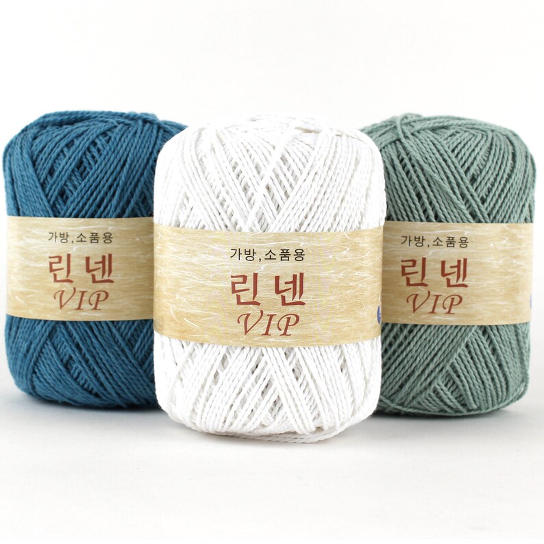 LINEN VIP Natural Cotton Linen Yarn 80gr Making Bag Yarn/ Etsy