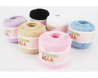 Hilo para bolsas de fabricación de algodón premium de algodón para bebés 50 g