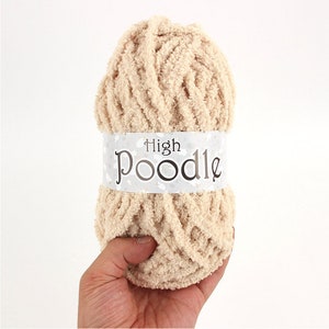 High Poodle Thick and Fuzzy Knitting Crochet Soft Baby Yarn 80g