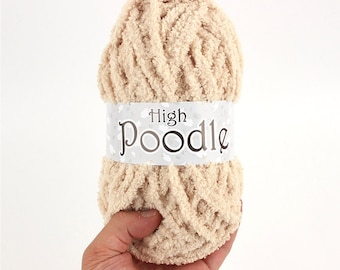High Poodle Thick and Fuzzy Knitting Crochet Soft Baby Yarn 80g