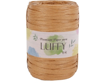 Rufy Premium 2 mm di spessore Nastro artigianale Carta morbida leggera Filato di rafia 1,41 once (50 g), 109 yds