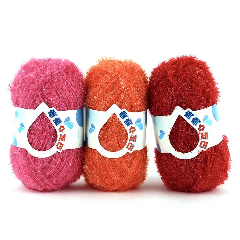 Korean Eco Friendly Scrubber YarnScrubbies Yarn 100 Etsy