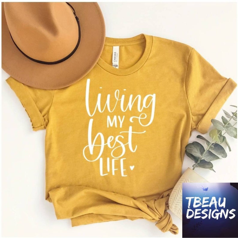 Living My Best Life Shirt Vacation Shirt Inspirational Shirt Positive Vibes Best Life Sweatshirt Retirement gifts Valentine image 3