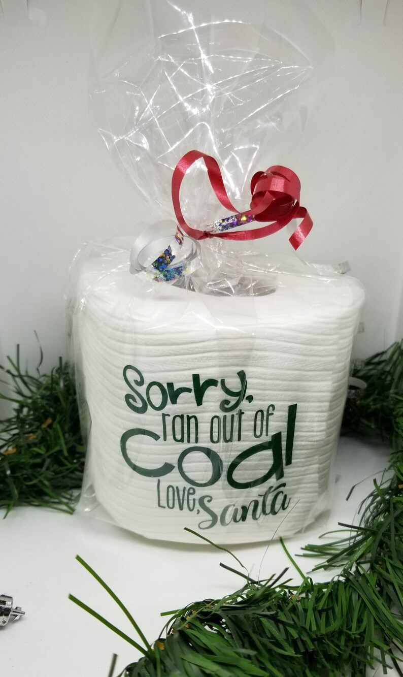 Novelty Toilet Paper Gift Card Holder Christmas gag gifts Etsy