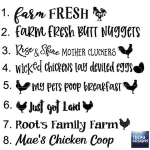 Egg holder decals, Funny egg holder decals, Egg decals, Custom Egg Holder decals, Egg Storage Containers decals, Farm Decals