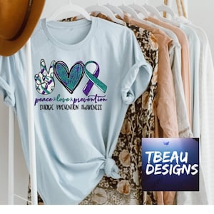 Peace Love Prevention, Suicide Awareness shirt. Mental Health shirt, Mental Health Awareness, Suicide Prevention shirt,