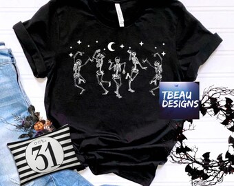 Dancing Skellie Crew | Funny Skeleton Shirt | Funny Fall Shirt | Skellie Dance Shirt | Fall Sweatshirt | Funny Halloween Shirt | Skeleton