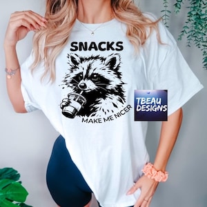 Snacks Make Me Nicer  | Funny Mom Shirt | Chaos Coordinator | Snack Dealer | Feed Me | Snack Lover | Snack Time | Funny Snack Shirt