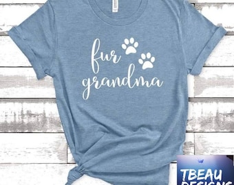 Camisa de abuela peluda / Camisa de abuela perruna / Camisa para amantes de los animales / Camisa de abuela gatuna / Camisa para amantes de los animales / Regalo para amantes de los animales / Diseño de huella de pata