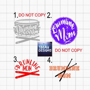Drumline Mom decal, Drum line vinyl decal, tumbler decals, laptop decal, car decals, Drummer decals, Drumline mama decals, music decals