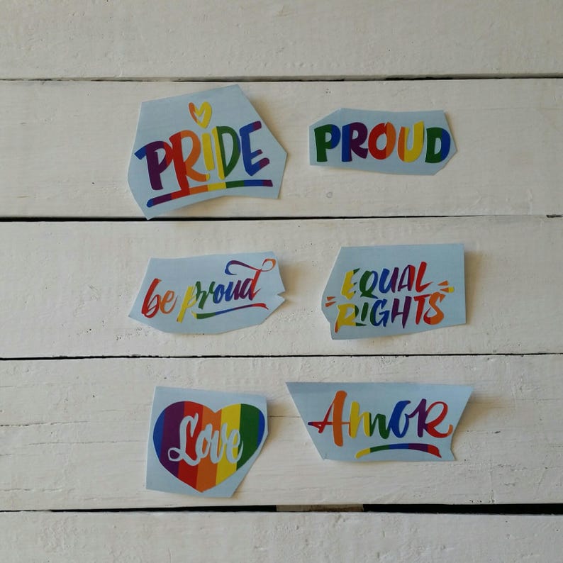 Gay Pride Decal Equal Rights Decal Family Decal Love Wins Etsy