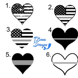 Thin grey line decal, Corrections car decal, Corrections heart decal, Corrections sticker, Corrections decal, Corrections tumbler decal