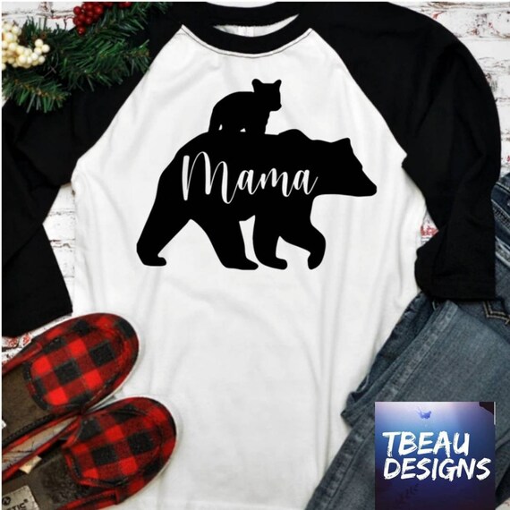 Mama Bear Shirt Gifts for Mom Mama Bear 