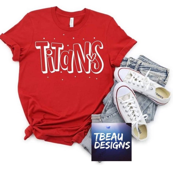 Titans Mascot Shirt Titans School Shirt 