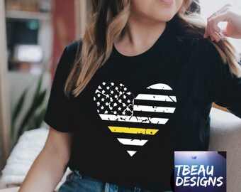 911 Dispatcher Shirt | 911 Operator Shirt | Police Dispatcher | Thin Gold Line | Thin Yellow Line | Dispatcher Appreciation Gift | Dispatch