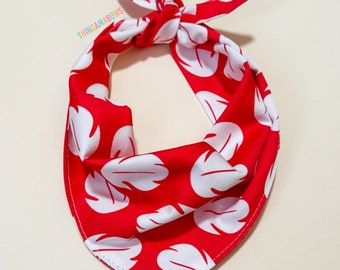 Lilo and Stitch Floral Leaf Pet Bandana | Disney Bandanas for Dogs | Disney Pets Accessories | Disney Dog Handkerchief