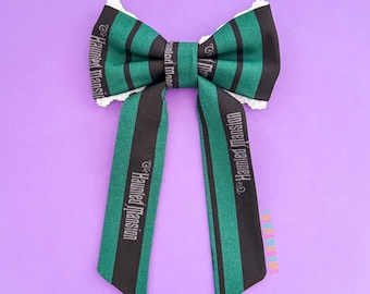 Haunted Mansion Maid Hair Bow | Disney's Haunted Mansion Cast Member Costume Inspired Hair Bow | Haunted | Disney Preppy Hair Bow