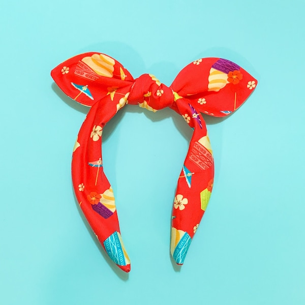 Dole Whip Disney Dress Shop Headband | Disney Snacks Bowband | Disney Knot Bow Headband | Disney Top Knot Headband | Disney Knotted Headband