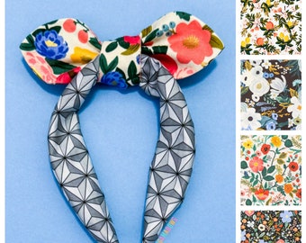 Epcot Flower and Garden Festival Knot Bow Headband | Spaceship Earth Headband | Rifle Paper Co Top Knot Headband | Disney Knotted Headband