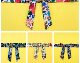 Swappable Bow for Mickey Ear Straw Hat - Florals and Ginghams | BOW ONLY - Hat Sold Separately