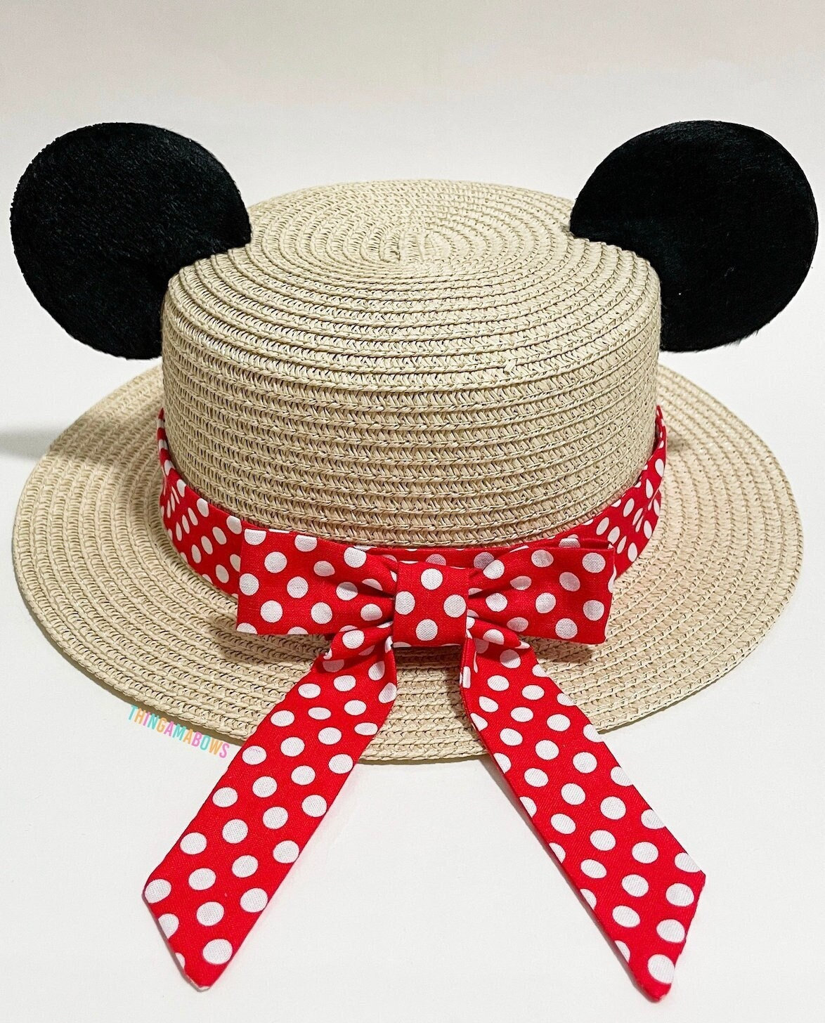 Mickey Straw Hat | Disney Sun Hat | Mickey Ears Hat With  display picture 3