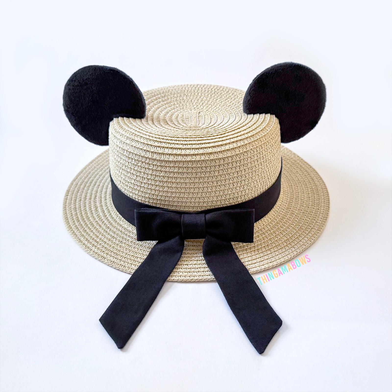 Safari Stripe Straw Mickey Ear Hat Disney Parks Disney main image 4