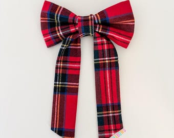 Disney VIP Tour Plaid Hair Bow | Disney Inspired Guest Relations Cast Member Costume