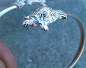 Turtle bracelet sterling silver Cuff bracelet women Handmade vintage jewelry Animal boho silver bracelet Men bracelet solid silver Gift