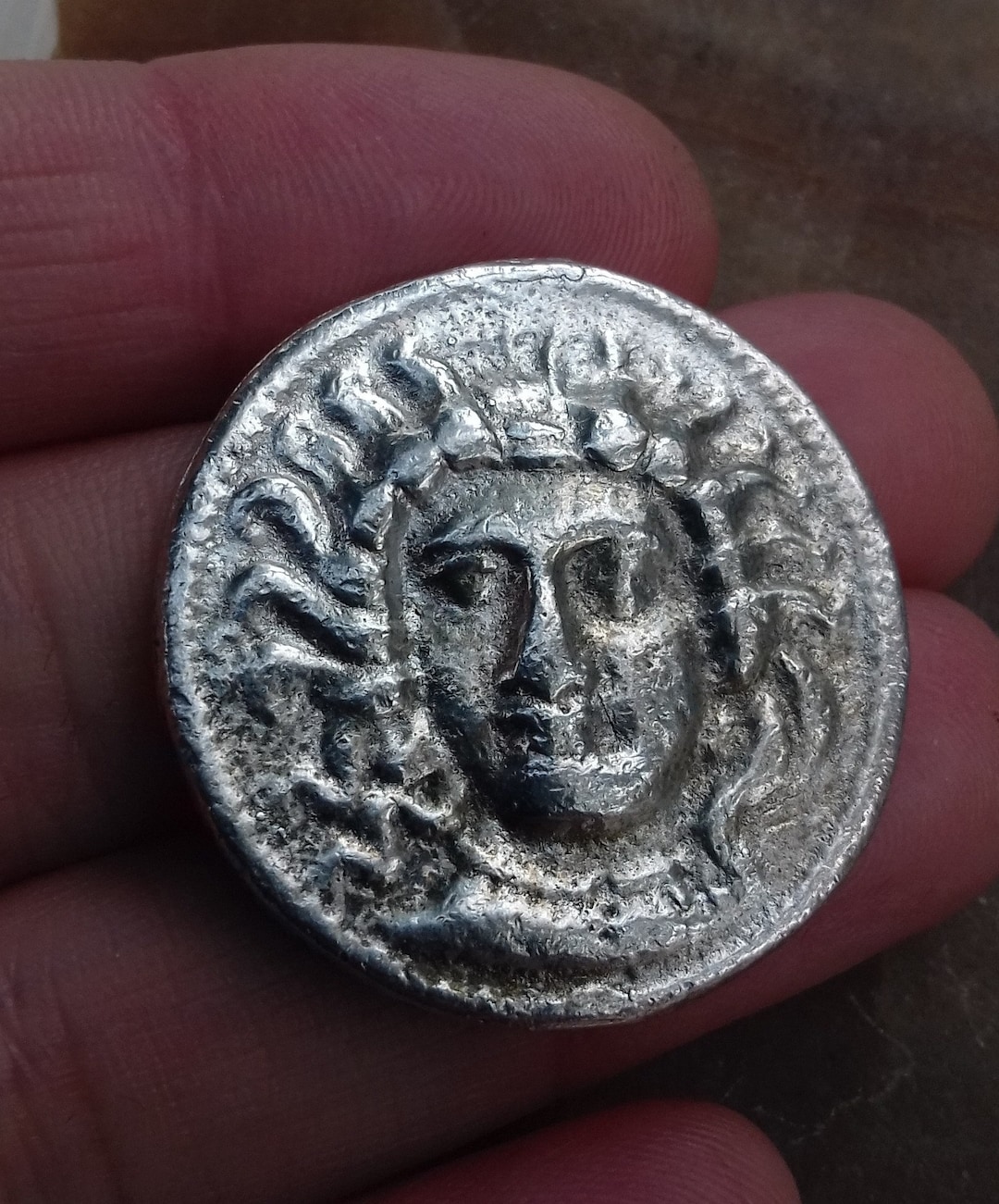 Greek Coin Copy CILICIA, Handmade Coins Massive Sterling Silver, Tarsus