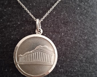 Parthenon greece pendant, acropolis greece , acropolis pendant medallion parthenon, pendant greek, greece acropolis, gift greece