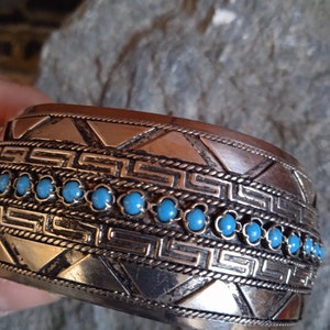 Vintage bracelet silver, boho bracelet vintage, boho vintage bracelet, key meander bracelet, cuff boho bracelet, meander bracelet boho