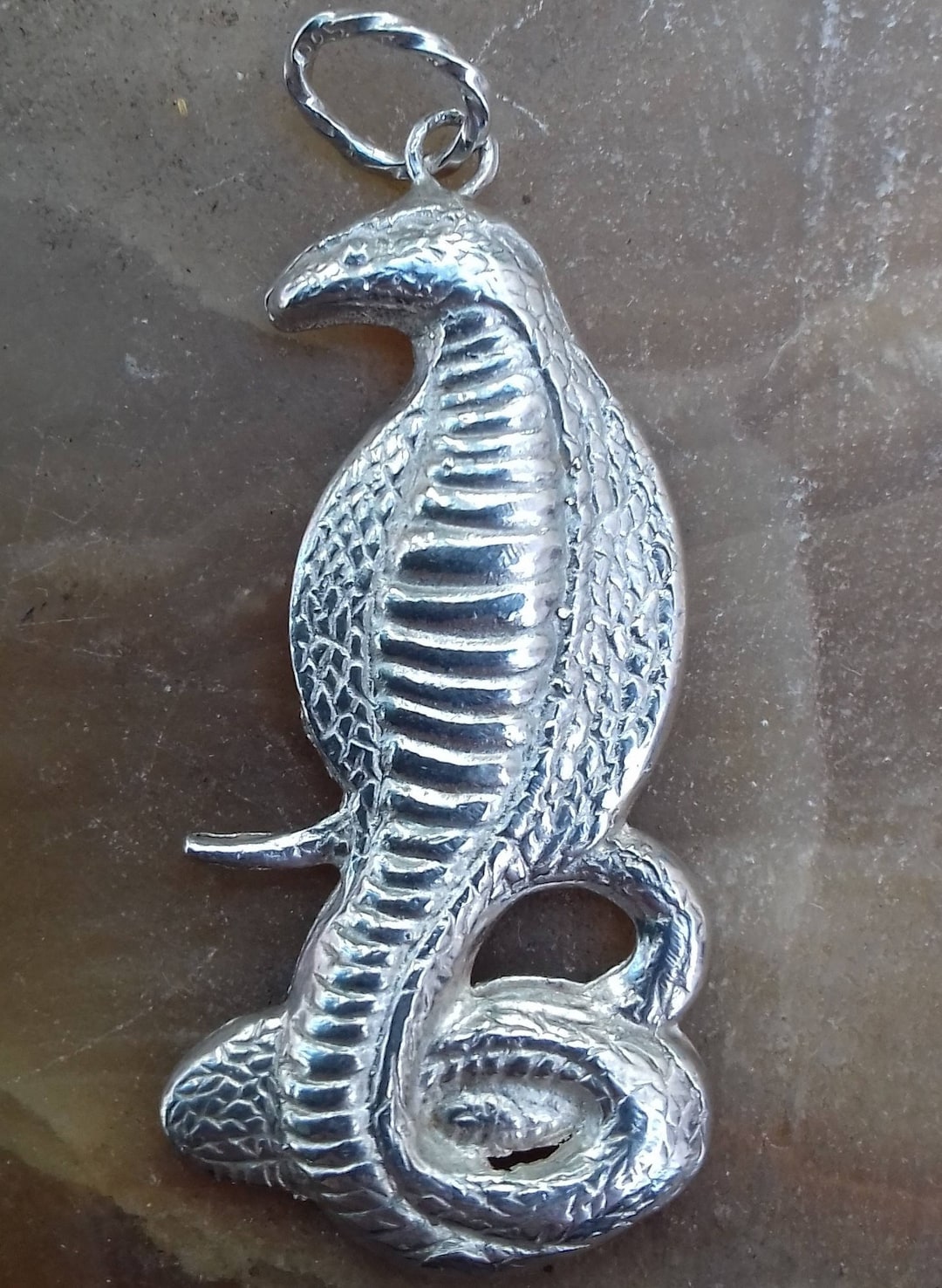 Bracelet Cobra En Argent 925 - Style Serpent, Bijou Occasion En Excellent État