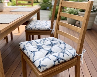 Outdoor Dining Chair Cushions  Weather & Fade Resistant Patio Pads | Made in USA