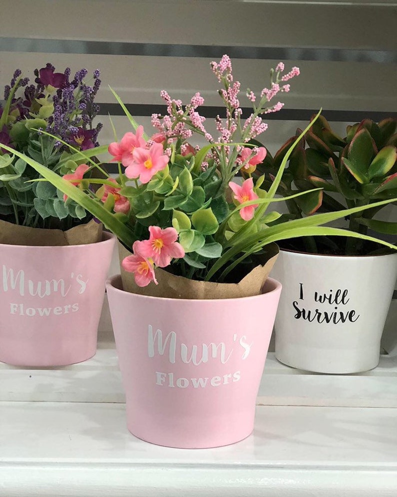 Personalised Plant Pot Celebration gift Wedding Anniversary Etsy