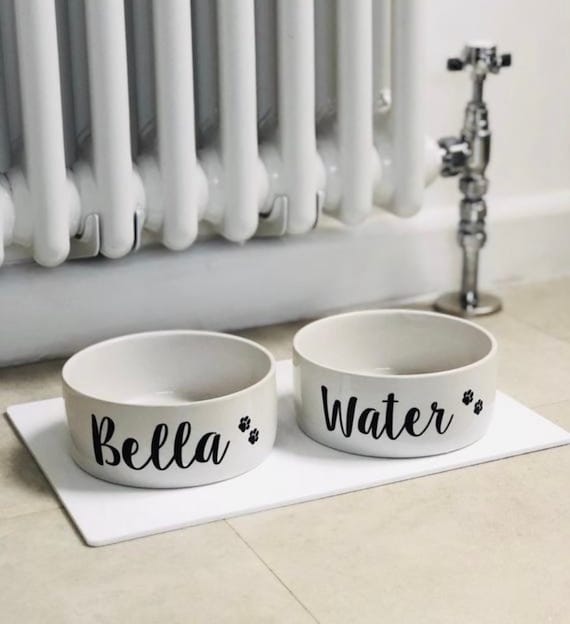 Personalised Dog Bowl, S,M,L Custom Dog Dish,Dog Gift, Puppy Bowl, Personalised Dog Food Dish, Gift for Dogs, Ceramic Pet Bowl, Woofday Gift